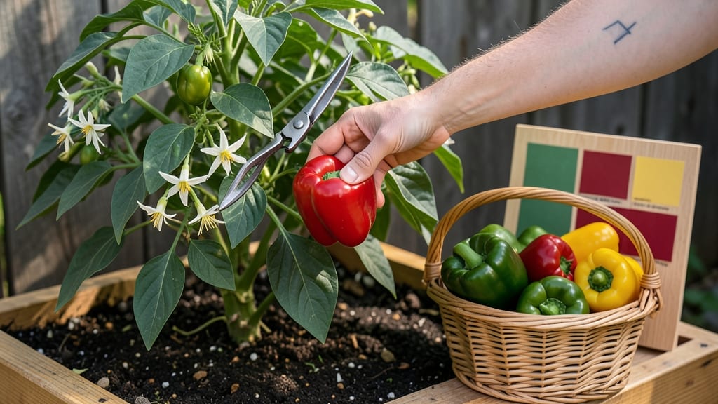When to Pick Bell Peppers from Garden: 3 Color Clues for Peak Flavor