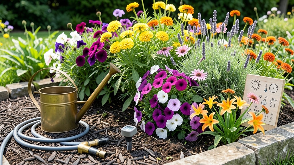 How Often to Water Flower Gardens: Seasonal Schedule by Plant Type